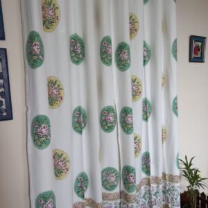 Medallion Charm – Hand-Block Printed Casement Cotton Curtain