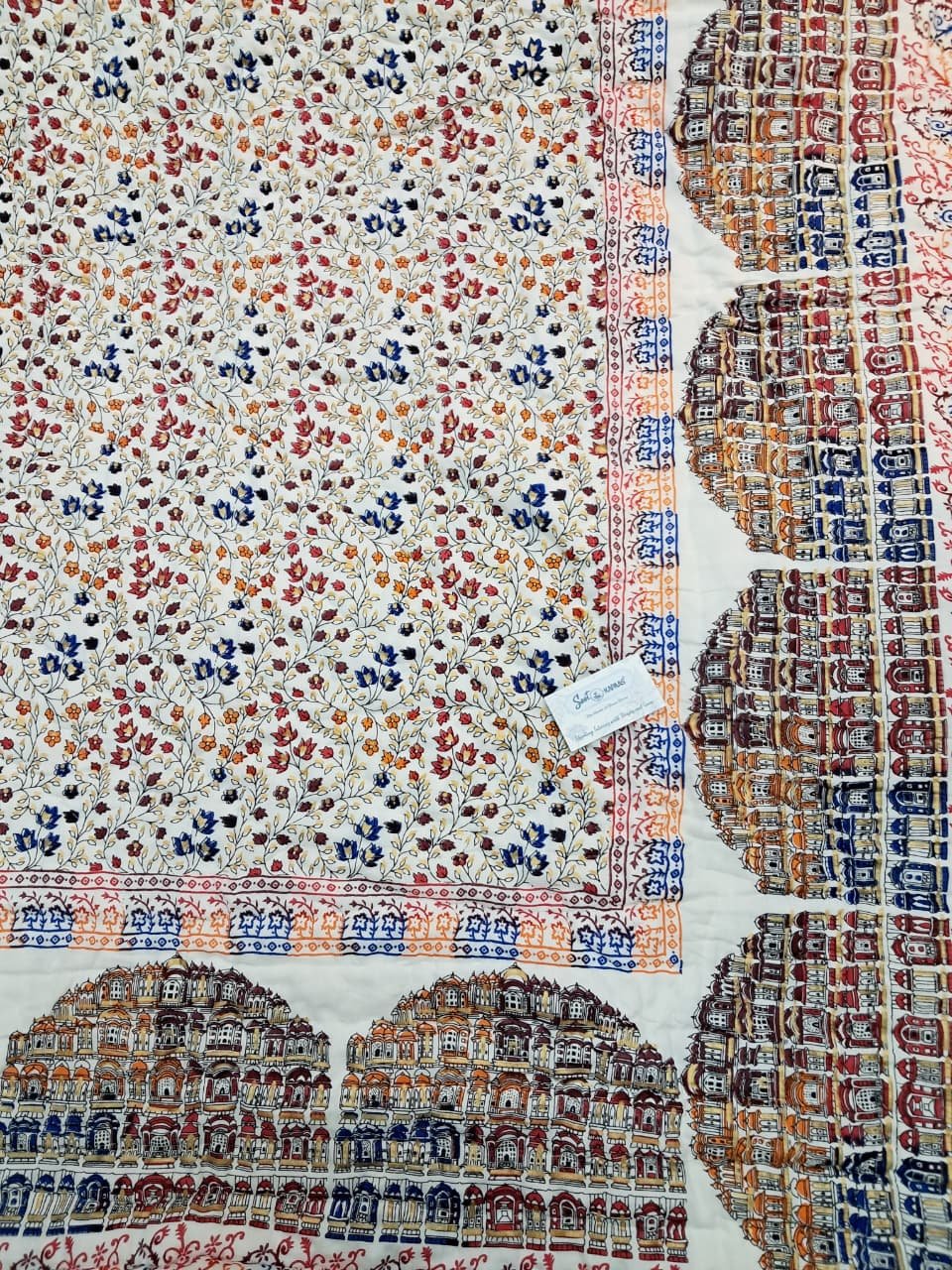 Hawa Mahal – Jaipuri Printed Double Bed Razai - Image 3