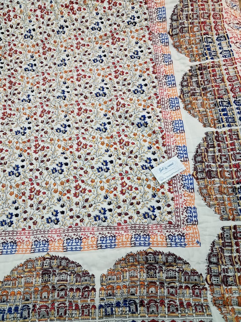 Hawa Mahal – Jaipuri Printed Double Bed Razai - Image 9