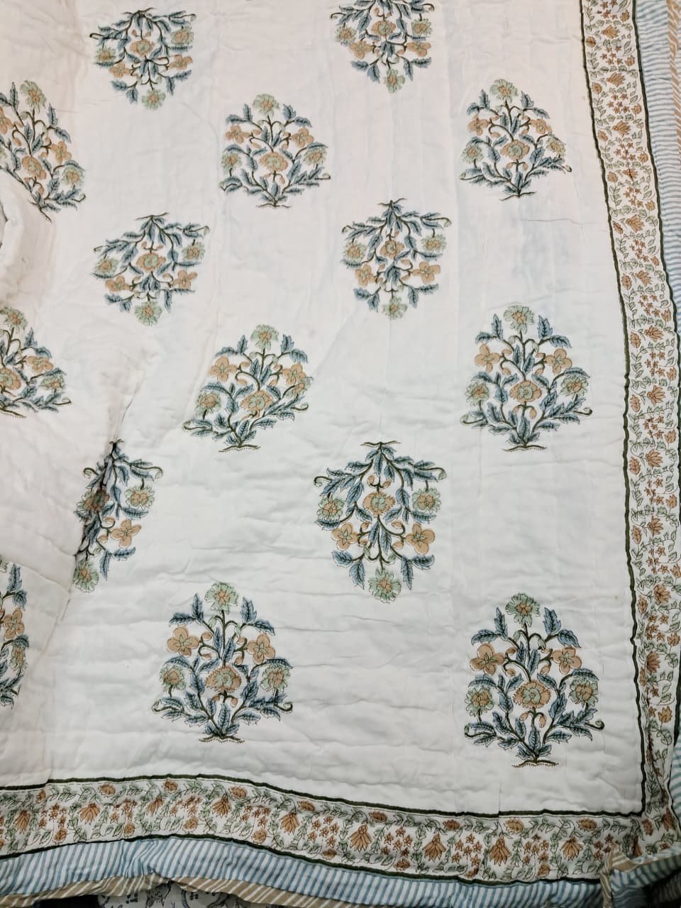 Gulrez - Jaipuri Block Print Mulmul Razai - Image 2