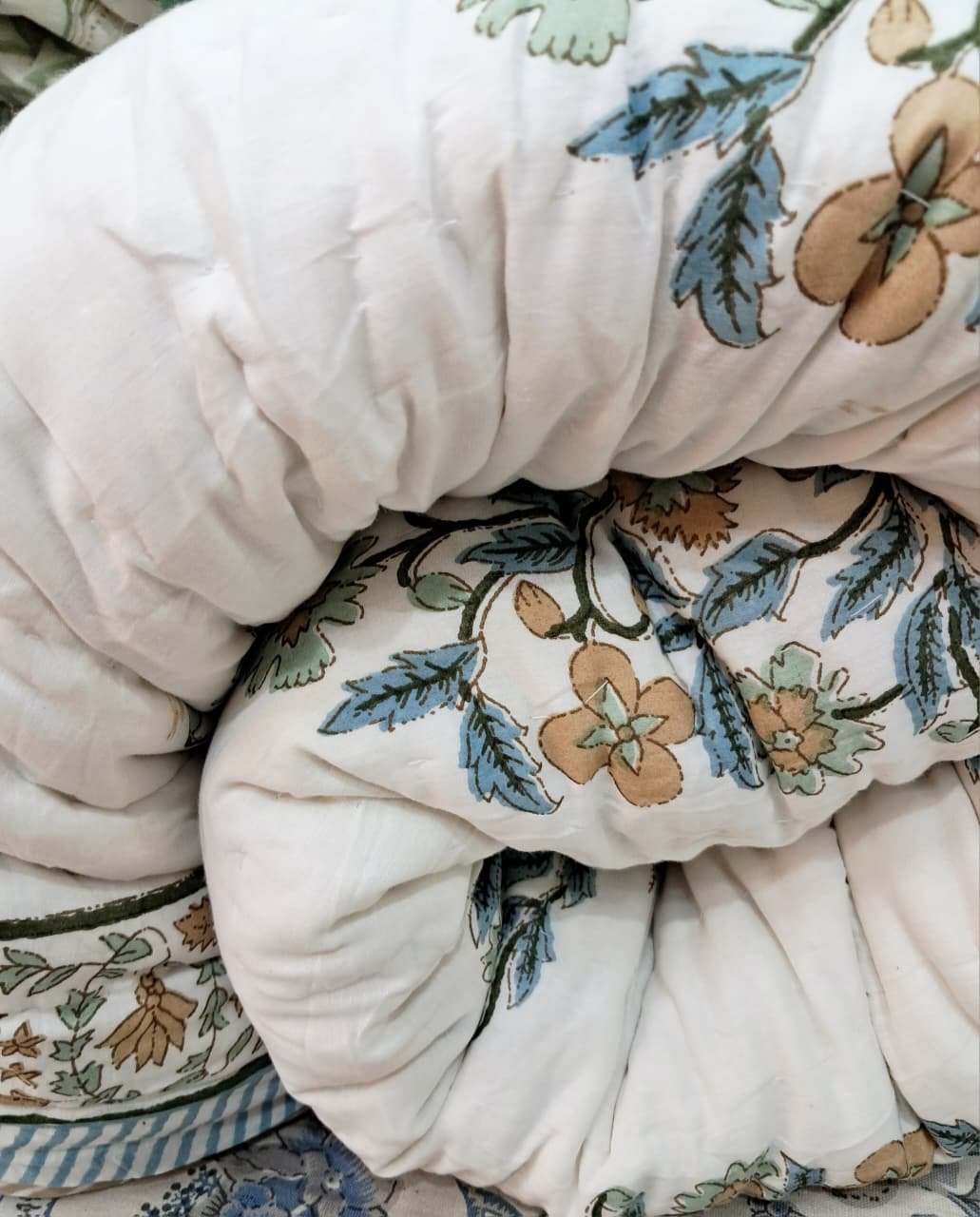 Gulrez - Jaipuri Block Print Mulmul Razai - Image 4