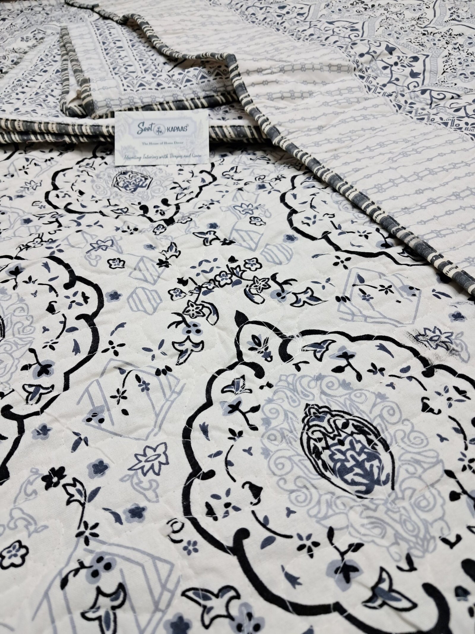 Panijaal Quilted Cotton Bedcover (01) – Super King Size