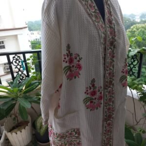Bathrobe 2 – Hand-Block Printed_Waffle Cotton