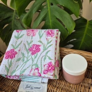 Hand-Block Printed Waffle Cotton Bath Towel (4)