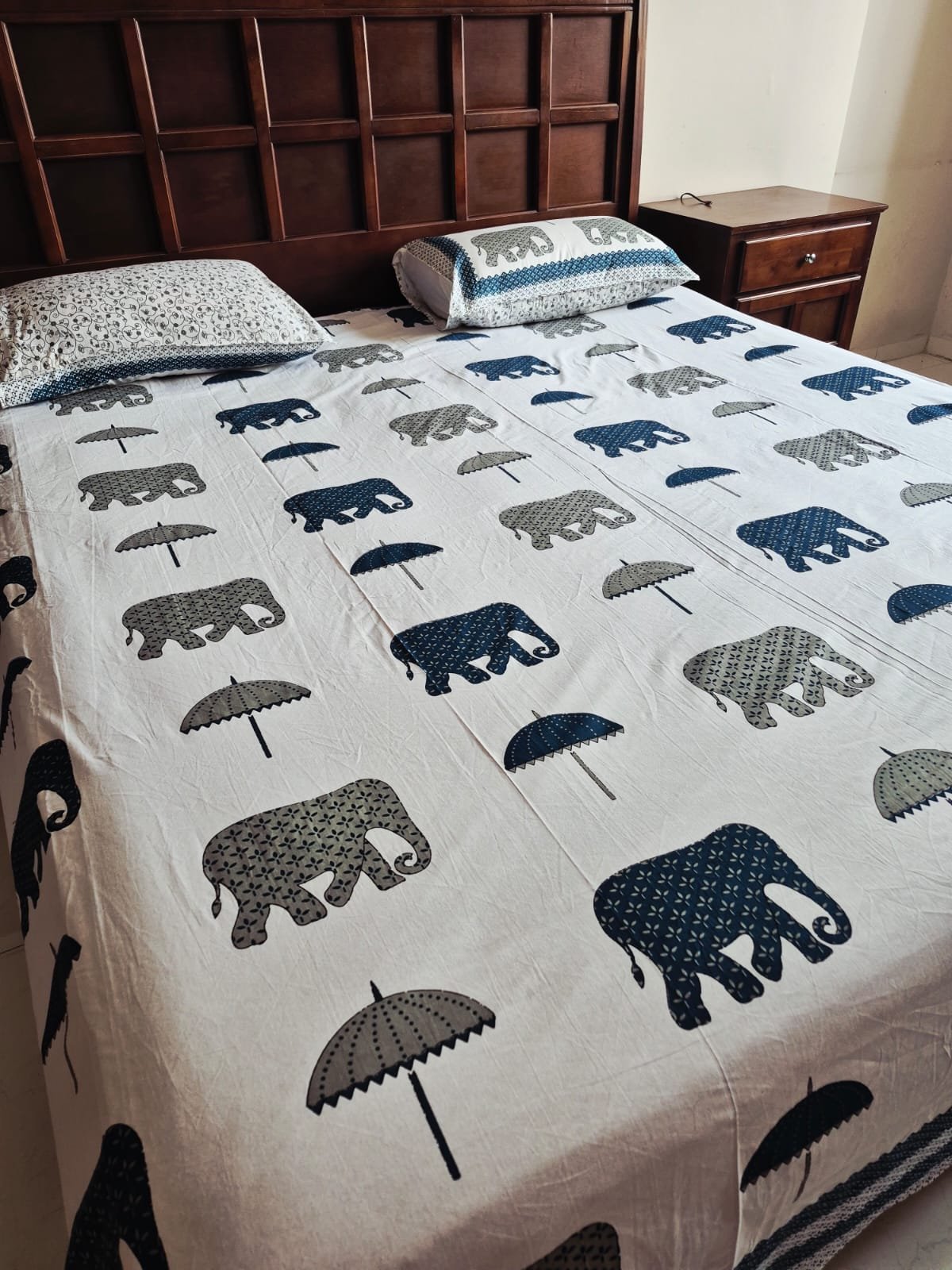 Anardana 108x108 Cotton Bedsheet (03) - Image 2